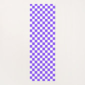 Classic visual purple checkerboard  yogamat (Achterkant)