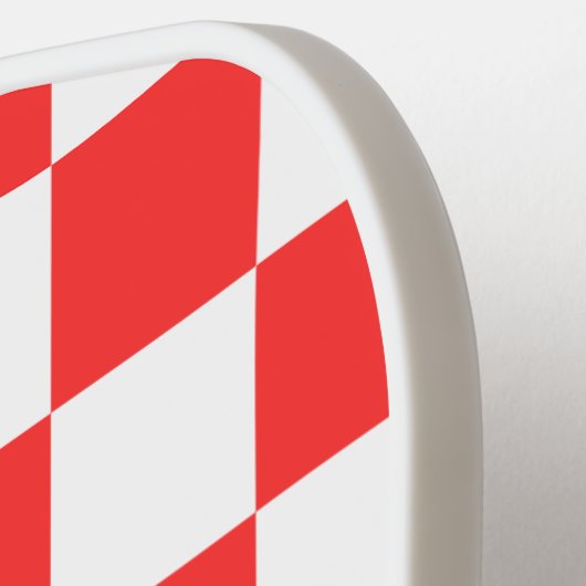 Classic visual red checkerboard  pickleball paddle (Links Detail)
