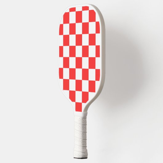Classic visual red checkerboard  pickleball paddle (Links)