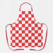 Classic visual red checkerboard  schort (Voorkant)