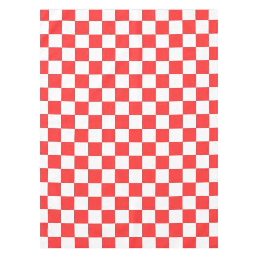 Classic visual red checkerboard  tafelkleed (Voorkant)