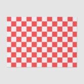 Classic visual red checkerboard  tissuepapier (Voorkant)