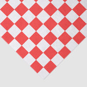 Classic visual red checkerboard  tissuepapier (Detail)