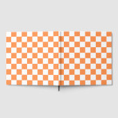 Classic visual salmon checkerboard  gastenboek (Volledig)