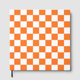 Classic visual salmon checkerboard  gastenboek