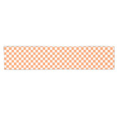 Classic visual salmon checkerboard  korte tafelloper (Horizontaal)