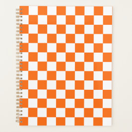 Classic visual salmon checkerboard  planner