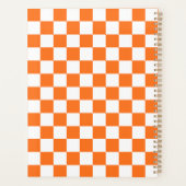 Classic visual salmon checkerboard  planner (Achterkant)