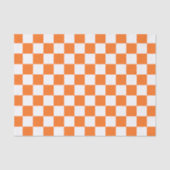Classic visual salmon checkerboard  tissuepapier (Voorkant)