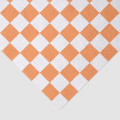 Classic visual salmon checkerboard  tissuepapier (Detail)