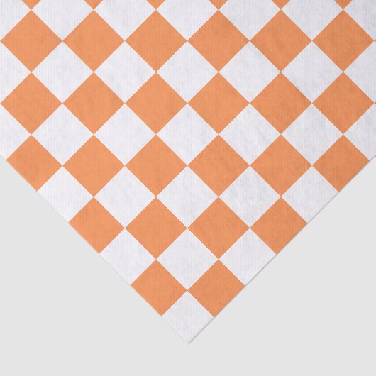 Classic visual salmon checkerboard  tissuepapier (Detail)