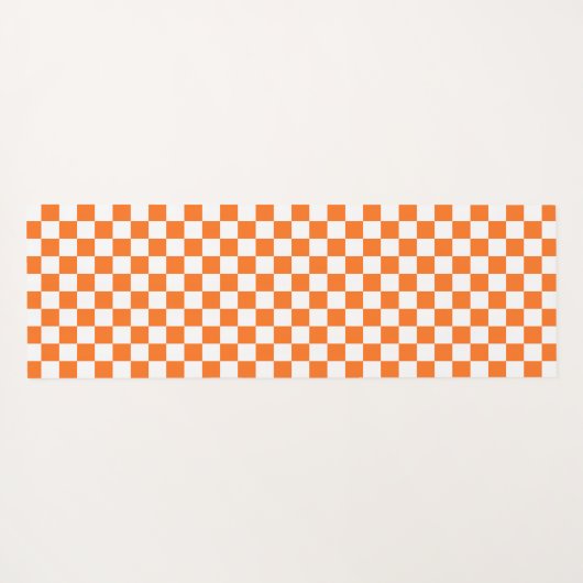 Classic visual salmon checkerboard yogamat (Achterkant (horizontaal))