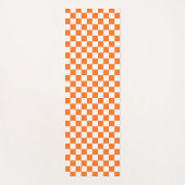 Classic visual salmon checkerboard  yogamat (Voorkant)