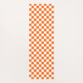 Classic visual salmon checkerboard  yogamat (Achterkant)