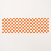 Classic visual salmon checkerboard  yogamat (Voorkant (horizontaal))