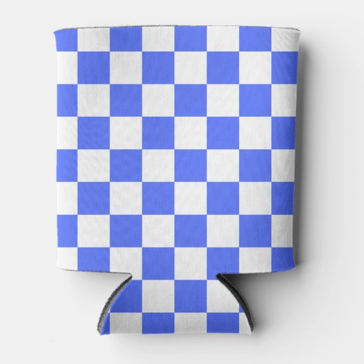 Classic visual sapphire checkerboard  blikjeskoeler (Voorkant)