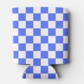 Classic visual sapphire checkerboard  blikjeskoeler (Achterkant)