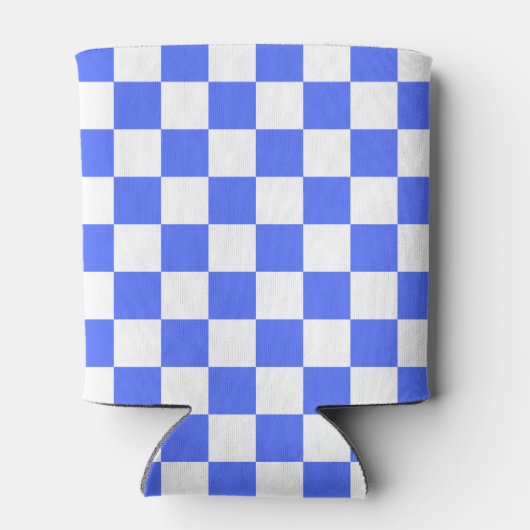 Classic visual sapphire checkerboard  blikjeskoeler (Achterkant)
