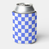 Classic visual sapphire checkerboard  blikjeskoeler (Blikje Achterkant)