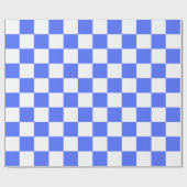 Classic visual sapphire checkerboard  cadeaupapier (Vlak)