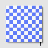 Classic visual sapphire checkerboard  gastenboek (Achterkant)