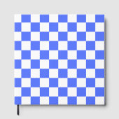 Classic visual sapphire checkerboard  gastenboek (Voorkant)