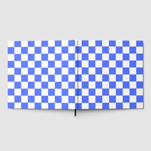 Classic visual sapphire checkerboard  gastenboek (Volledig)