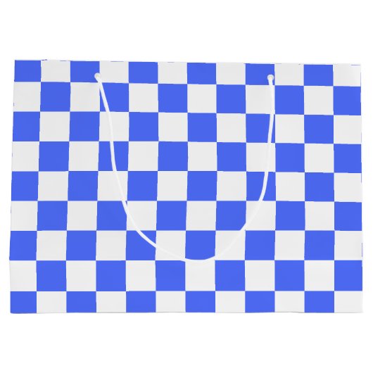 Classic visual sapphire checkerboard groot cadeauzakje (Achterkant)