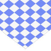 Classic visual sapphire checkerboard  korte tafelloper (Hoek)
