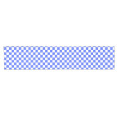 Classic visual sapphire checkerboard  korte tafelloper (Horizontaal)