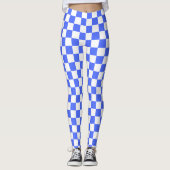 Classic visual sapphire checkerboard  leggings (Voorkant)