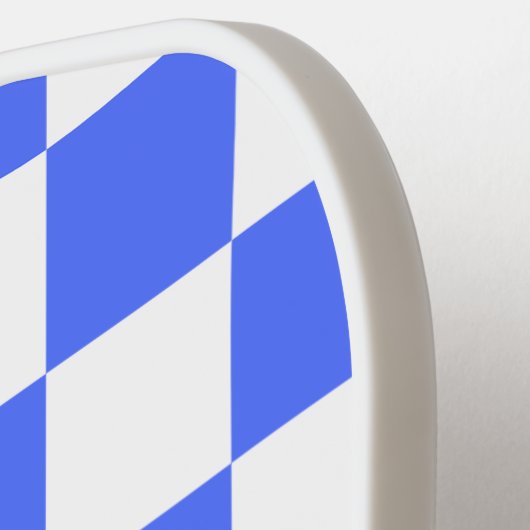 Classic visual sapphire checkerboard  pickleball paddle (Links Detail)