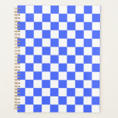 Classic visual sapphire checkerboard  planner (Voorkant)