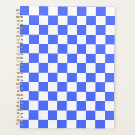 Classic visual sapphire checkerboard  planner