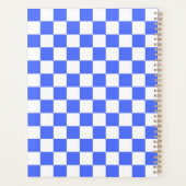 Classic visual sapphire checkerboard  planner (Achterkant)