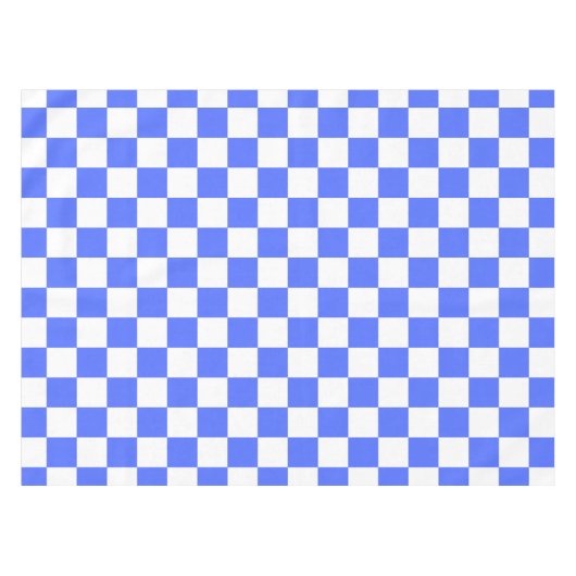 Classic visual sapphire checkerboard  tafelkleed (Voorkant (Horizontaal))