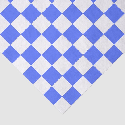 Classic visual sapphire checkerboard  tissuepapier (Detail)