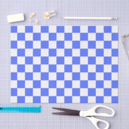 Classic visual sapphire checkerboard  tissuepapier