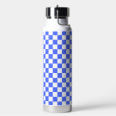Classic visual sapphire checkerboard  waterfles (Links)