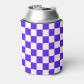 Classic visual violet checkerboard blikjeskoeler (Blikje Achterkant)