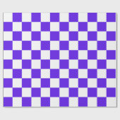 Classic visual violet checkerboard cadeaupapier (Vlak)
