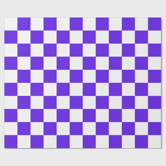 Classic visual violet checkerboard  cadeaupapier (Vlak)