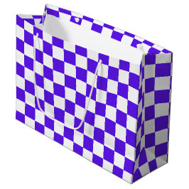 Classic visual violet checkerboard  groot cadeauzakje