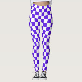Classic visual violet checkerboard  leggings