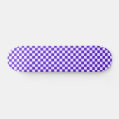 Classic visual violet checkerboard persoonlijk skateboard (Horizontaal)