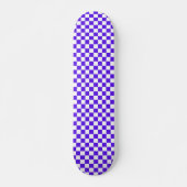 Classic visual violet checkerboard persoonlijk skateboard (Voorkant)