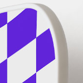 Classic visual violet checkerboard pickleball paddle (Links Detail)