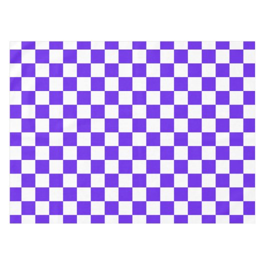 Classic visual violet checkerboard  tafelkleed (Voorkant (Horizontaal))