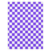 Classic visual violet checkerboard tafelkleed (Voorkant)