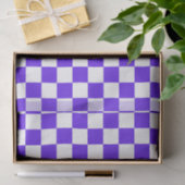 Classic visual violet checkerboard tissuepapier (Geschenk)